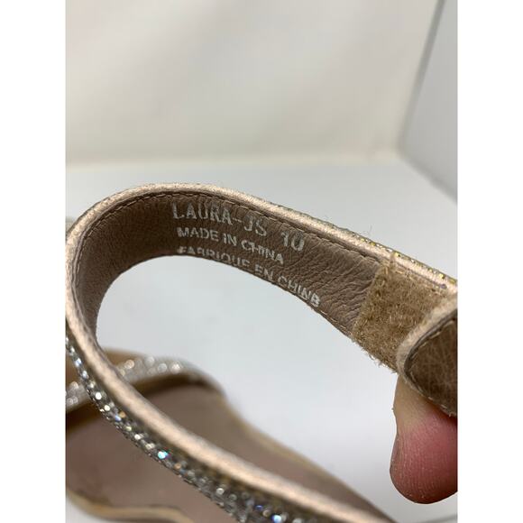 Jeffrey Campbell Laura Ankle Strap Sandal Womens Size 10 Rhinestone Heels - Picture 6 of 8